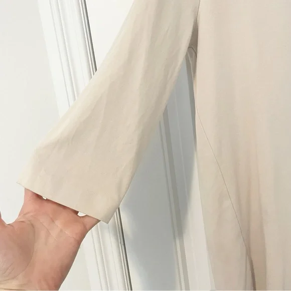 COS contrast stitch dress Light Beige with Orange Stitching Size Extra Small - Picture 8 of 16